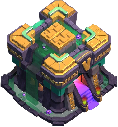 Town Hall 14 jungle fortress from Clash of Clans