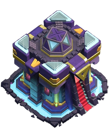 Town Hall 15 volcanic fortress from Clash of Clans